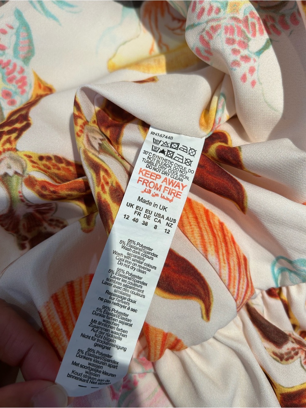 PrettyLittleThing White Seashell Print Summer Dress - Picture 6 of 6